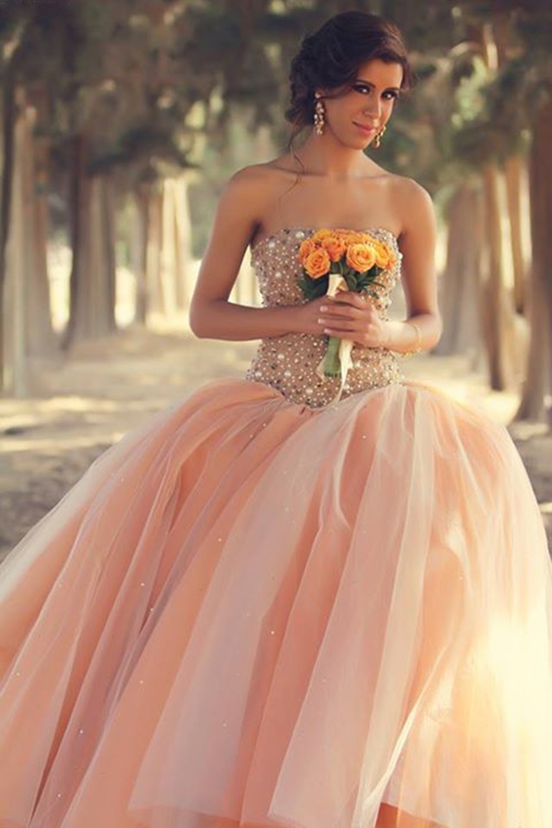 Princess Style Ball Gowns 2015 Evening Gowns Prom Dresses Sweetheart ...
